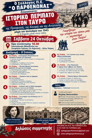 αφίσα ιστορικού περιπάτου 
